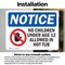 Signmission No Children Under Age 12 Allowed Sign, Vinyl Decal, 10in W x 7in L, 2PK OS-2PACK-NS-D-710-L-14448 - alternate 6